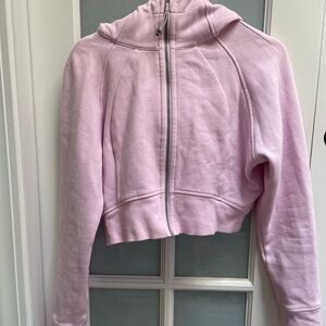 Lululemon Athletica Light Pink Scuba Full Zip Hoodie